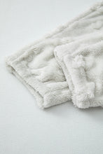 Load image into Gallery viewer, Light Grey Leopard Textured Loose Fit Fleece Lounge Set
