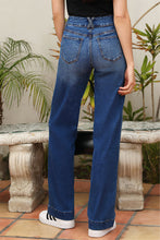 Load image into Gallery viewer, Ashleigh Blue Double Button Zip Fly Straight Leg Jeans
