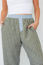 Load image into Gallery viewer, Brown Preppy Gingham Boxer Pants
