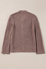 Load image into Gallery viewer, Goat Cut Out Textured Knit Buttoned Cardigan
