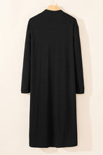 Load image into Gallery viewer, Black Solid Color Open Front Cardigan with Pocket

