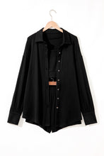 Load image into Gallery viewer, Black 3 Pcs Crop Tank Top Shorts with Cardigan Lounge Set
