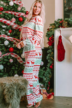 Load image into Gallery viewer, White Christmas Print Pullover and Pants Lounge Set
