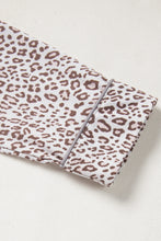 Load image into Gallery viewer, White Leopard Print Long Sleeve and Pants Pajamas Set
