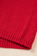 Load image into Gallery viewer, Fiery Red Festive Bow Backless Bubble Sleeve Sweater
