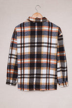 Load image into Gallery viewer, Geometric Plaid Print Pocketed Shacket
